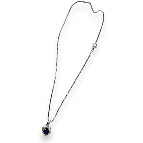 Blue Diamond Sapphire Jewelry Set - D86A - 2